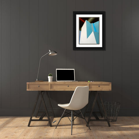 Vangindertael - Laser and Neon Black Ornate Wood Framed Art Print with Double Matting by Vangindertael