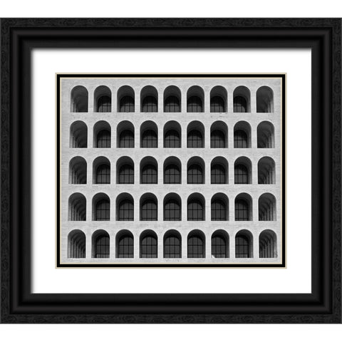 Santini - Untitled Black Ornate Wood Framed Art Print with Double Matting by Santini