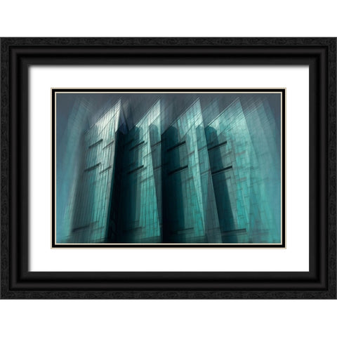 Arro - Blades  Black Ornate Wood Framed Art Print with Double Matting by Arro