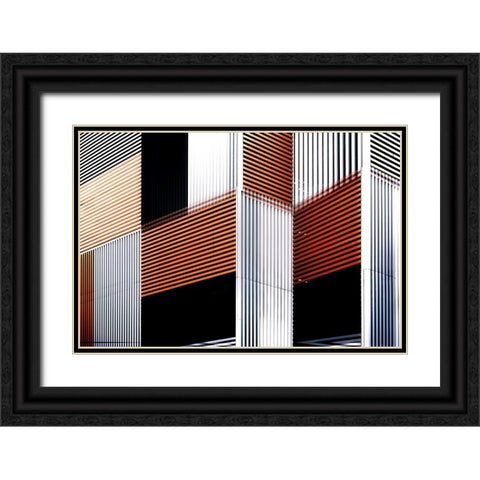 Massetti - Graphics Black Ornate Wood Framed Art Print with Double Matting by Massetti