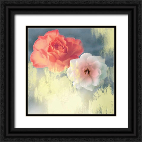 Softness Black Ornate Wood Framed Art Print with Double Matting by PI Studio