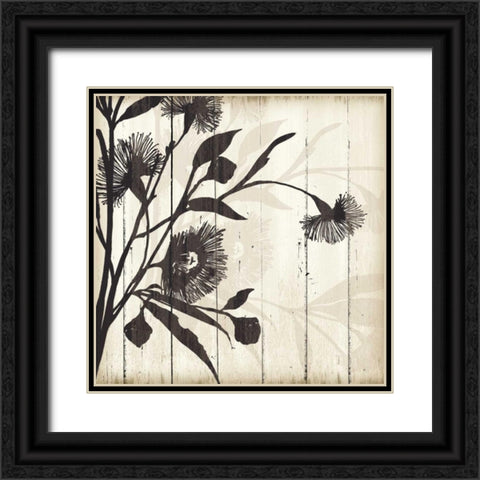 Shadow on Wood II Black Ornate Wood Framed Art Print with Double Matting by PI Studio