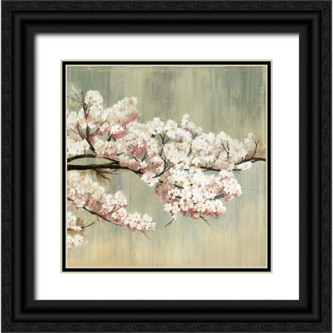 Blossoms Black Ornate Wood Framed Art Print with Double Matting by PI Studio