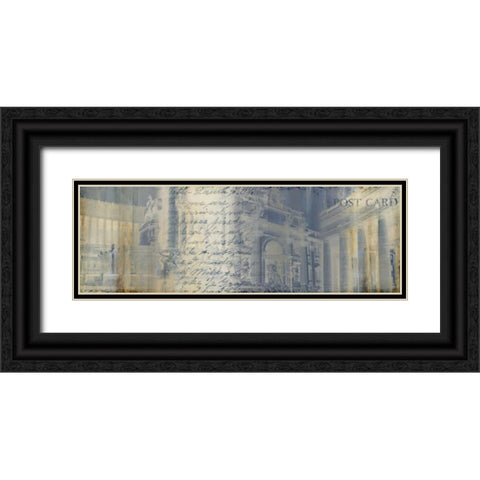 When in Rome Black Ornate Wood Framed Art Print with Double Matting by PI Studio