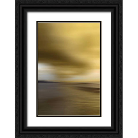 All Aglow Black Ornate Wood Framed Art Print with Double Matting by PI Studio