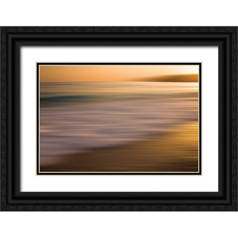 Brilliant Black Ornate Wood Framed Art Print with Double Matting by PI Studio