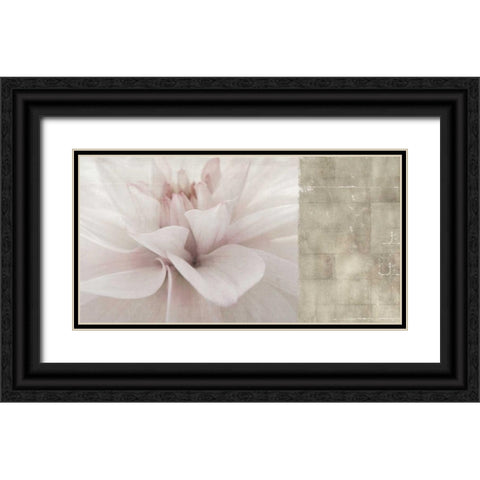 Softness Black Ornate Wood Framed Art Print with Double Matting by PI Studio