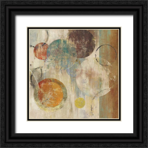 Bubbles Black Ornate Wood Framed Art Print with Double Matting by PI Studio