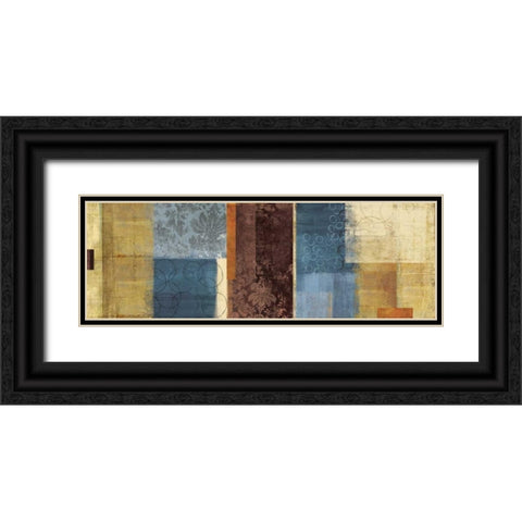 Textures Black Ornate Wood Framed Art Print with Double Matting by PI Studio