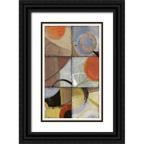 Hole in  I Black Ornate Wood Framed Art Print with Double Matting by PI Studio