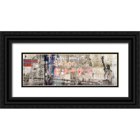 Cube 8 Black Ornate Wood Framed Art Print with Double Matting by PI Studio
