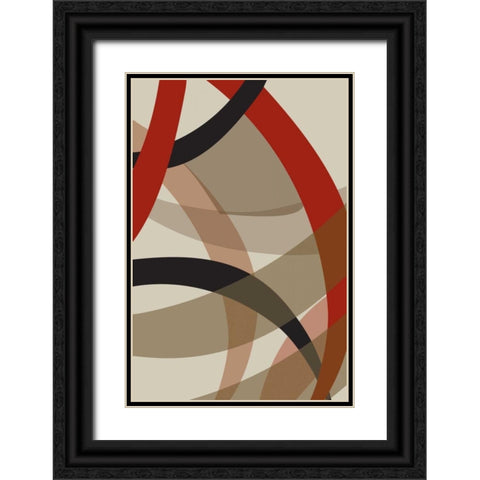 Loose II Black Ornate Wood Framed Art Print with Double Matting by PI Studio