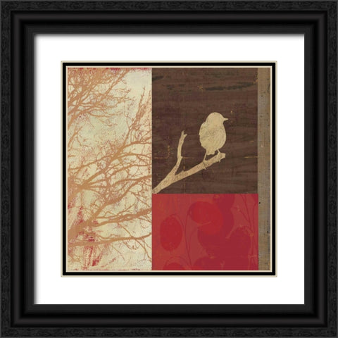 Perched Black Ornate Wood Framed Art Print with Double Matting by PI Studio