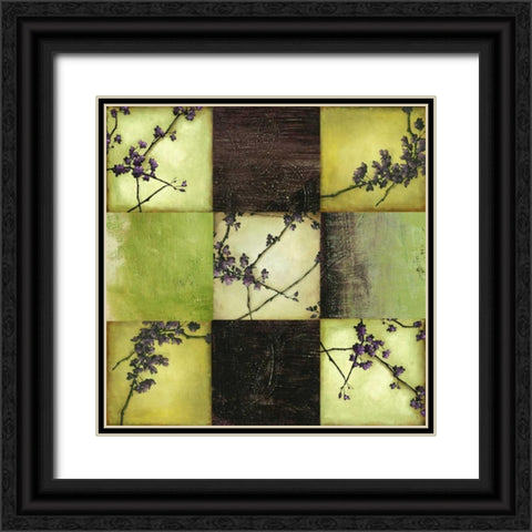 Tendrils Black Ornate Wood Framed Art Print with Double Matting by PI Studio