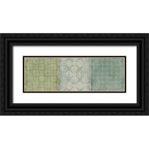Spring Pattern Black Ornate Wood Framed Art Print with Double Matting by PI Studio