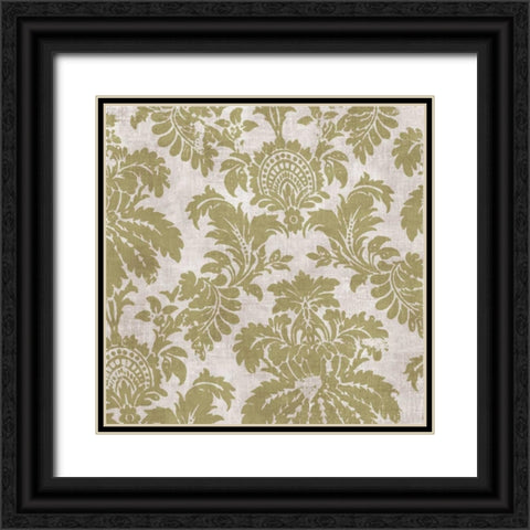 Baroque I  Black Ornate Wood Framed Art Print with Double Matting by PI Studio