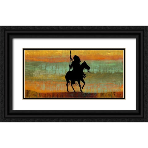 Big Shadow Black Ornate Wood Framed Art Print with Double Matting by PI Studio