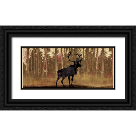 Cold Pine Black Ornate Wood Framed Art Print with Double Matting by PI Studio