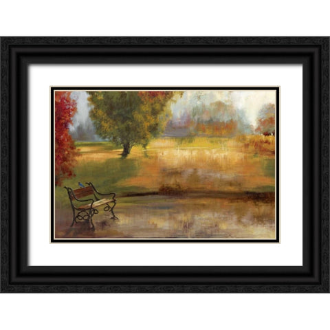 Waiting for You Black Ornate Wood Framed Art Print with Double Matting by PI Studio