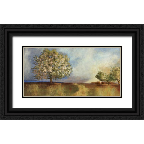 Apple Orchard Black Ornate Wood Framed Art Print with Double Matting by PI Studio