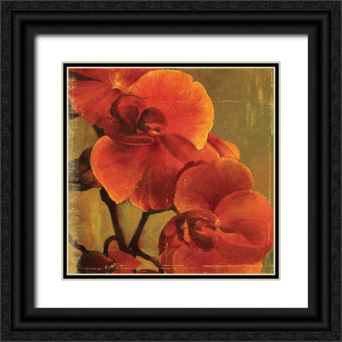 On Fire II Black Ornate Wood Framed Art Print with Double Matting by PI Studio