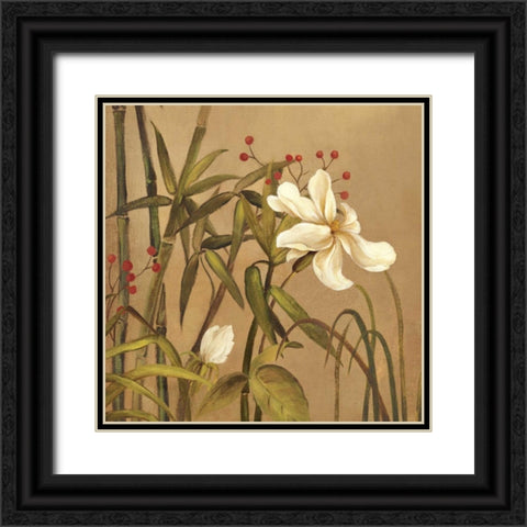 Bamboo Beuaty I Black Ornate Wood Framed Art Print with Double Matting by PI Studio