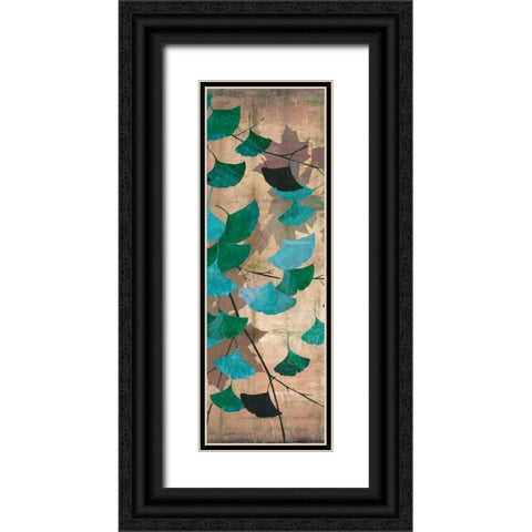 Azure Branch I Black Ornate Wood Framed Art Print with Double Matting by PI Studio