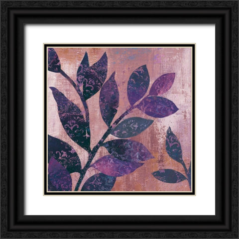 Viola I Black Ornate Wood Framed Art Print with Double Matting by PI Studio