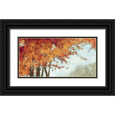 Fall Canopy I Black Ornate Wood Framed Art Print with Double Matting by PI Studio