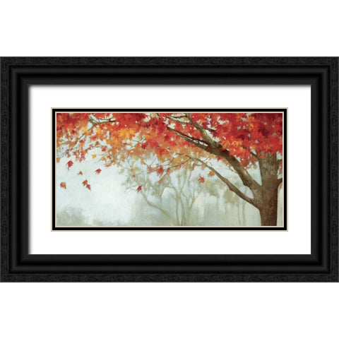 Fall Canopy II Black Ornate Wood Framed Art Print with Double Matting by PI Studio