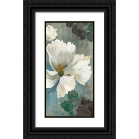 Ice Blue II Black Ornate Wood Framed Art Print with Double Matting by PI Studio