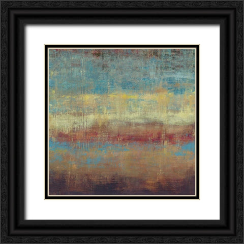 Subtle III Black Ornate Wood Framed Art Print with Double Matting by PI Studio