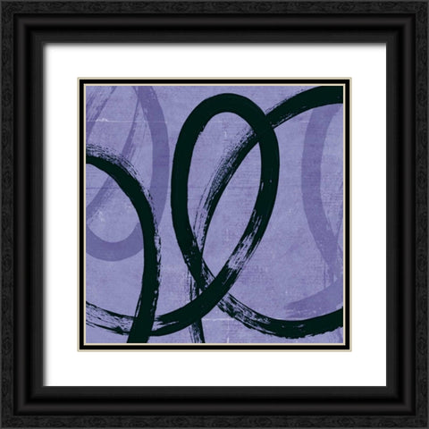 Loopy II Black Ornate Wood Framed Art Print with Double Matting by PI Studio