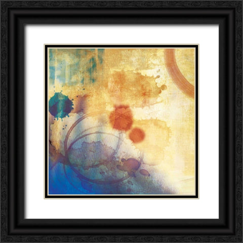 Tie Dye II Black Ornate Wood Framed Art Print with Double Matting by PI Studio