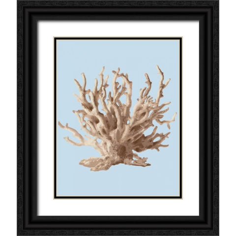 Coral II Black Ornate Wood Framed Art Print with Double Matting by PI Studio