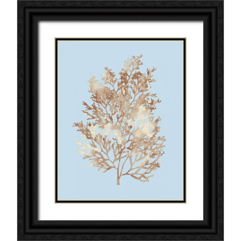 Coral III Black Ornate Wood Framed Art Print with Double Matting by PI Studio