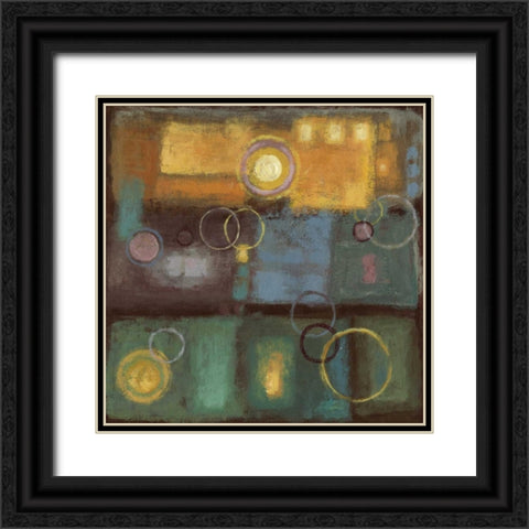 Little Pieces II Black Ornate Wood Framed Art Print with Double Matting by PI Studio