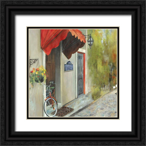Stopping By Black Ornate Wood Framed Art Print with Double Matting by PI Studio