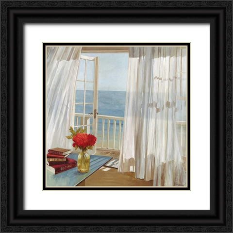 In the Breeze Black Ornate Wood Framed Art Print with Double Matting by PI Studio