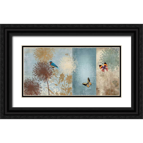 Flights of Fancy Black Ornate Wood Framed Art Print with Double Matting by PI Studio