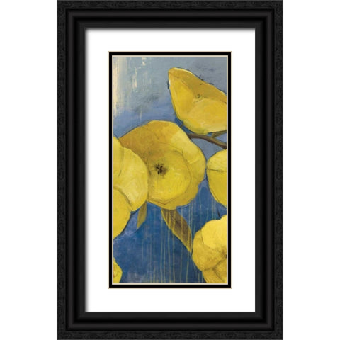 Sunshine I Black Ornate Wood Framed Art Print with Double Matting by PI Studio