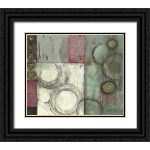 Grey in Motion Black Ornate Wood Framed Art Print with Double Matting by PI Studio