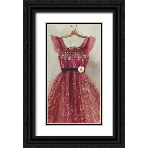 Favourite Dress Black Ornate Wood Framed Art Print with Double Matting by PI Studio