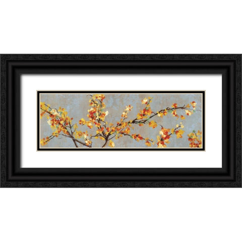 Bittersweet Branch II Black Ornate Wood Framed Art Print with Double Matting by PI Studio