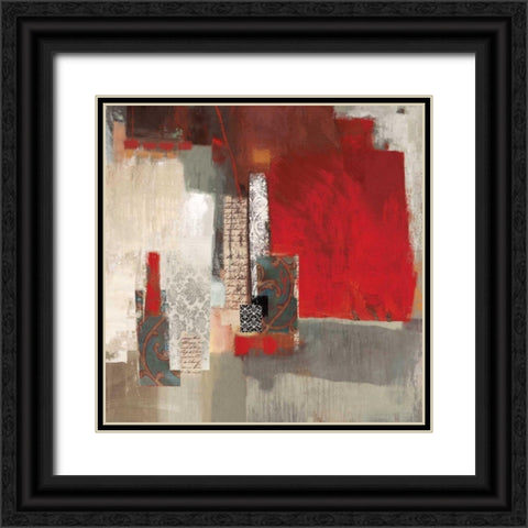 Crimson Tide Black Ornate Wood Framed Art Print with Double Matting by PI Studio