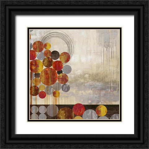 Sphere Scape Black Ornate Wood Framed Art Print with Double Matting by PI Studio