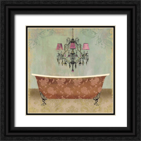 Boudoir Bath I Black Ornate Wood Framed Art Print with Double Matting by PI Studio