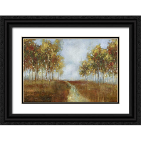 Dream Meadow I Black Ornate Wood Framed Art Print with Double Matting by PI Studio