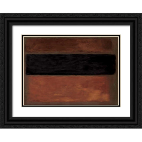 Copper Rush Black Ornate Wood Framed Art Print with Double Matting by PI Studio