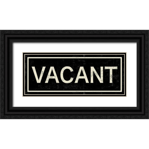 Vacant Black Ornate Wood Framed Art Print with Double Matting by PI Studio